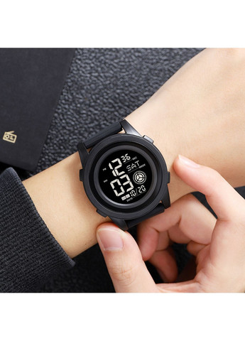 Годинник 2082BKBK Black-Black електронні спортивні для чоловіків з будильником та секундоміром ProDobro (367266420)
