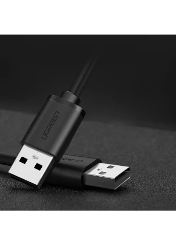 Кабель US102 USB 2.0 A Male to A Male Cable 1m (Чорний)(10309) Ugreen (388767303)