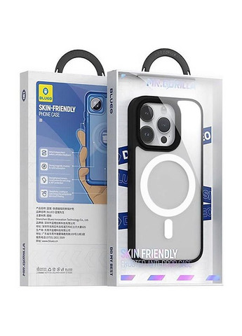 Чохол TPU+PC Skin Friendly Frosted з MagSafe для Apple iPhone 15 Pro Max (6.7") Чорний Blueo (369646218)