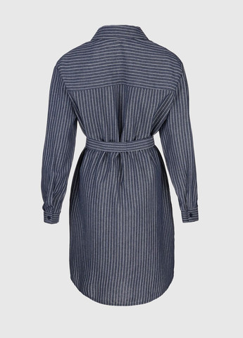 Синее повседневный платье - рубашка женская 2411 (2000990505040d) shop (2000990505040) No Brand