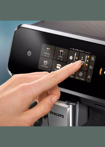 Кофемашина Series 2300, 1,8л, зерно+молотая, автомат.капуч, сернор.управление, черный Philips (315040851)