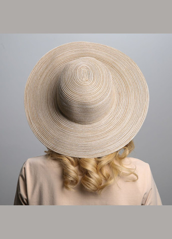 Шляпа со средними полями женская хлопок бежевая ЯСМИН LuckyLOOK 855-404 (291412292)