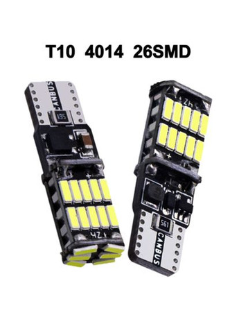 Світлодіодна лампа LED T10 / W5W 4014 26 SMD CANBUS білий No Brand (322650707)