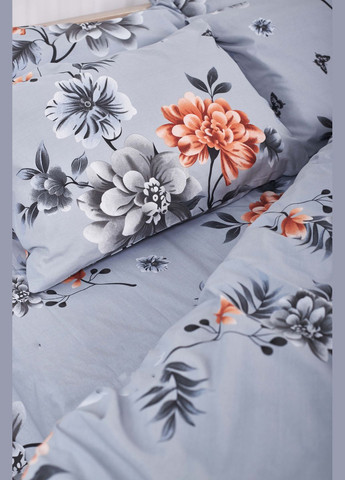 Комплект постельного белья евро 200х220 наволочки 4х70х70 Ranforce Elite (MS-820000084) Moon&Star Piwonie (284416070)