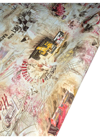 Обои виниловые 10,05 × 1,06 м Славянские обои 328-02, бежевые для детской, подростковой комнаты, игровой зоны Слов'янські шпалери (340275375)