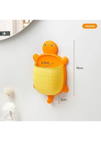 Тримач для зубних щіток настінний Черепаха Orange No Brand (366304363)