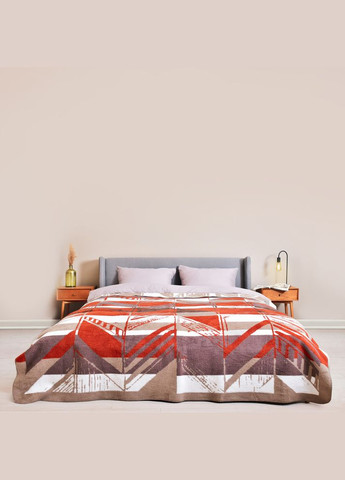 Плед покрывало Kassandra 150x200 см терракот полуторное хлопок натуральное IDEIA (318493907)