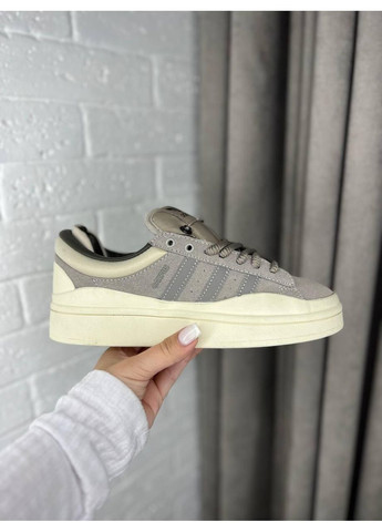 КРОССОВКИ ЖЕНСКИЕ ADIDAS CAMPUS X BAD BANNY BEIGE BROWN АДИДАС КАМПУС No Brand бежевые демисезоны (367166932)