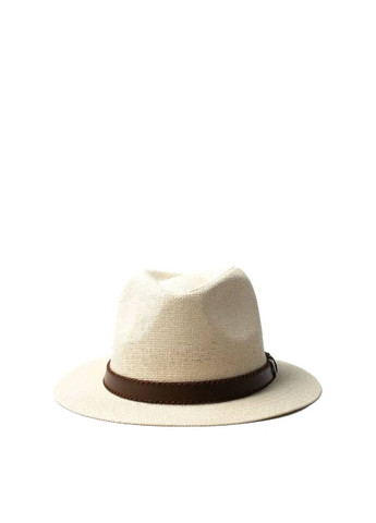 Шляпа федора мужская бумага бежевая BATTY 817-679 LuckyLOOK 817-679m (292668916)