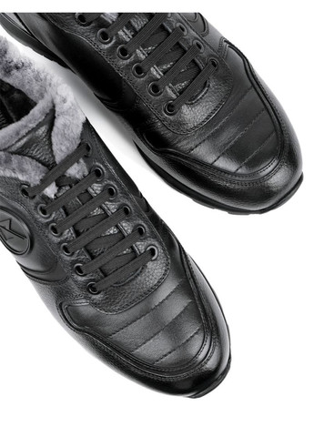 Чорні Зимовий чоловічі кросівки 025a-04-g70/d01/s42mоз24-24 чорний шкіра MIRATON