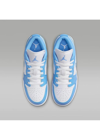 Белые кроссовки мужские 1 low se blue/white Air Jordan