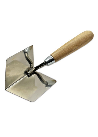 Кельма угловая нержавеющая внутренняя ручка деревянная WoffMann (339669044)