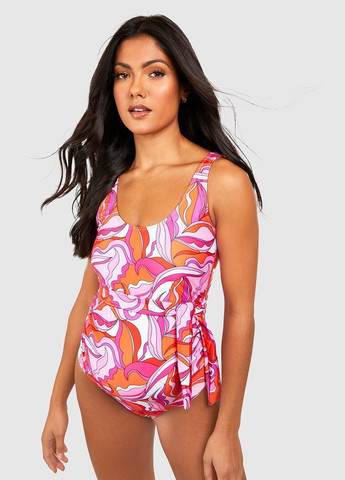 Комбінований літній купальник суцільний для вагітних суцільний Boohoo