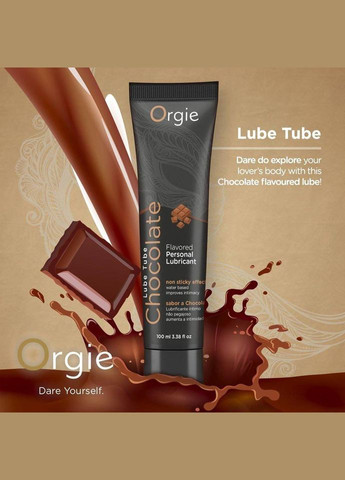 Лубрикант LUBE TUBE CHOCOLATE 100 мл зі смаком шоколаду на водній основі оральна смачна Orgie (303897421)