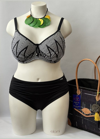 Черно-белый летний купальник раздельный 6590-5752. раздельный Fantasie Geneva