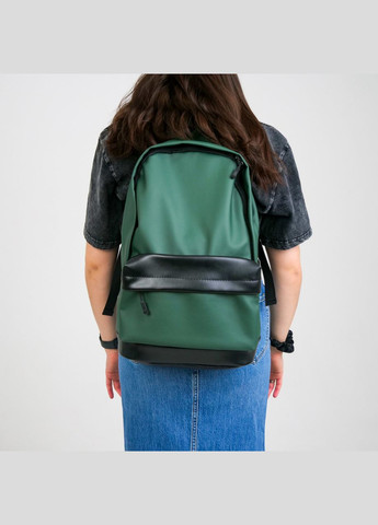 Універсальний рюкзак у зручному розмірі в екошкірі, колір зелений ToBeYou city (293247108)