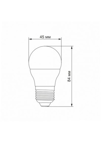 LED лампа G45e 7W E27 3000K (VLG45e-07273) Videx (305755241)