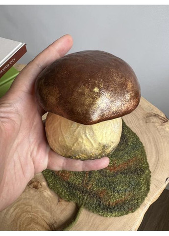 Ароматична свічка у формі гриба – соєвий віск, гіпсове кашпо ручної роботи Hand Made (362194043)