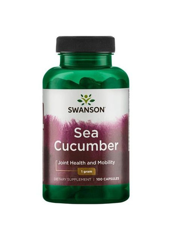 Морской огурец для суставов, экстракт, Sea cucumber, 500 мг 100 капсул Swanson (366733917)