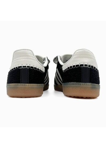 КРОСІВКИ ЖІНОЧІ ADIDAS SAMBA WALES BONNER BLACK WHITE АДІДАС САМБА No Brand чорні демісезони (368859819)