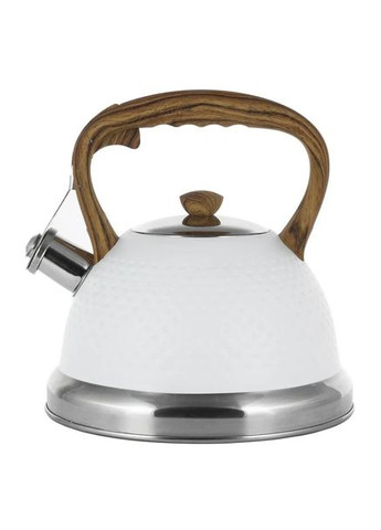 Чайник белый 2.7л из нержавеющей стали со свистком (KM-1098) Kamille (351584815)