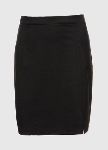 Черная повседневная юбка однотонная женская 109 черный (2000990663467d) shop (2000990663467) No Brand