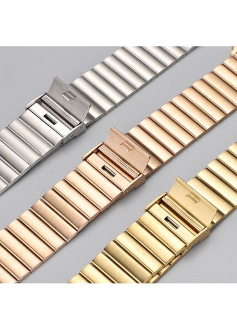 Ремешок браслет Stainless Metal 21 мм для Apple Watch 44/45/46/49 mm Smart RSL1403 ремешок металлический Золотой Rose Gold No Brand (363976341)