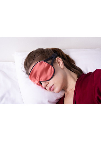 Маска для сну шовк "Чумацький Шлях" з нековзною резикою в Подарунковій упаковці Теракотова (1178-02) Фабрика Тиші (369550280)