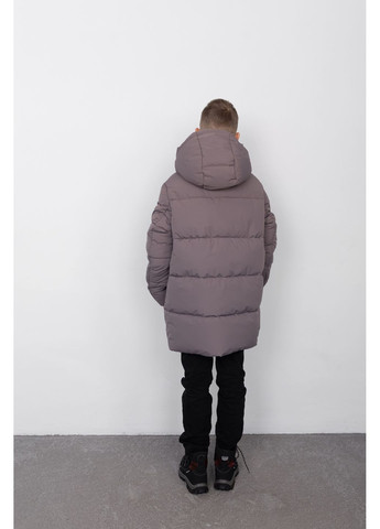 Комбінована зимня куртка ніккі тютюновий Cvetkov Никки