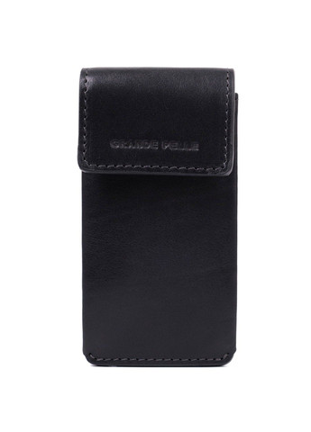 Ключниця футляр із натуральної шкіри 22568 Чорний Grande Pelle (292849789)