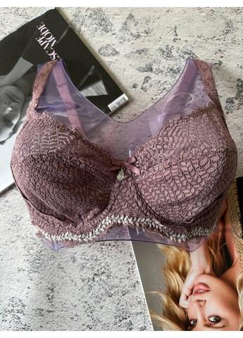 Сиреневый кружевной бюстгальтер на чашку с фиолетовый Lanny Mode