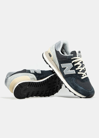 Синій Осінні кросівки чоловічі new balance 574 blue grey | нью беланс 574 сині No Brand