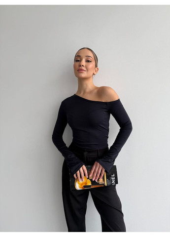 Жіночий лонгслів на одне плече Fashion (367833489)