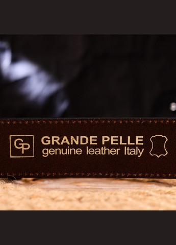 Мужской ремень кожаный 21460 Коричневый Grande Pelle (302972106)
