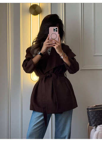 Тренч з підкладкою з котону меморі — заміри в описі DK/DL Мода без кордонів на зав'язках демісезон (361783288)