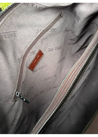 Сумка женская Турция – натуральная кожа лак, цвет шоколад, элегантная классическая модель (2460-654) Karya (367084142)