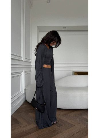 Жіночий комфортний костюм-трійка Україна (350669446)