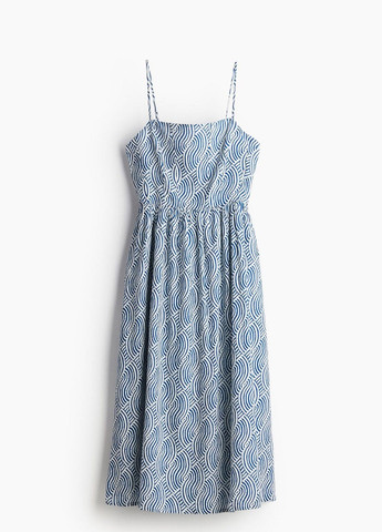 Синя кежуал сукня H&M з абстрактним візерунком