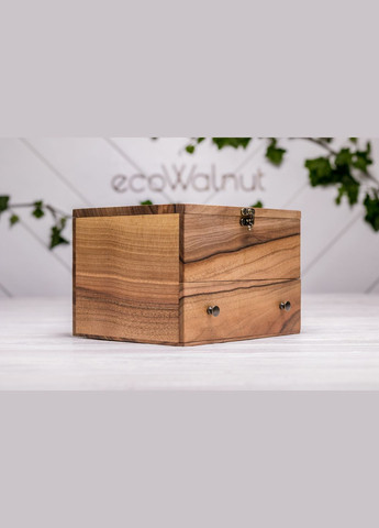 Именная коробочка с гравированием на подарок с шухлядой для украшений EcoWalnut (295266133)