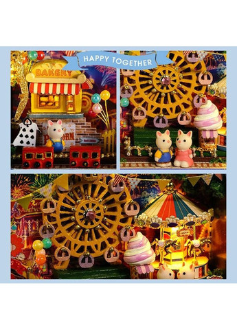 Міні румбокс у металевій скриньці Парк атракціонів DIY House Roombox Starlight amusement park Q-011 No Brand (362452863)