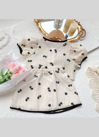 Бежевое красивый костюмчик для девочки, летний, юбка и блузка No Brand (333653480)