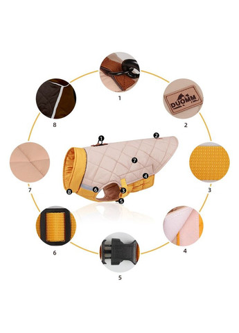 Жилетка для собак з наповнювачем синтепон Зручний фасон No Brand (362136210)