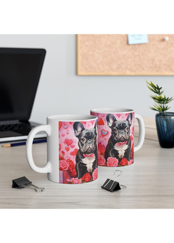 Керамическая чашка с дизайном "Французский бульдог" No Brand (368671888)