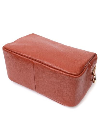 Сумка Женская с двумя ремнями из натуральной кожи Коричневая (22273) Vintage Жіноча з двома ременями з натуральної шкіри Коричн (357490504)