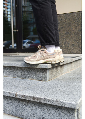 КРОССОВКИ ЖЕНСКИЕ NEW BALANCE 2002R BEIGE НЬЮ БЕЛАНС 2002R No Brand бежевые демисезоны (367168917)