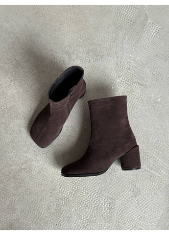 Темно-коричневые ботильоны "barefoot" No Brand