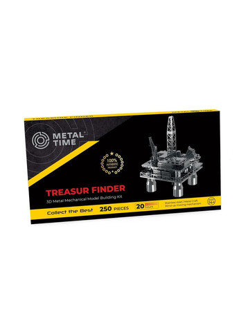 Коллекционная модель конструктор Treasure Finder механическая нефтяная платформа MT008 Metal Time (293247353)