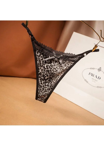 Женские стринги трусики леопардовые стринги на лямках комплект из 2 шт леопардовых трусов для девочек No Brand (365814696)