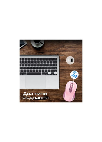 Мишка Ken Wireless/Bluetooth Pink (ken.pink) Promate (315720828)