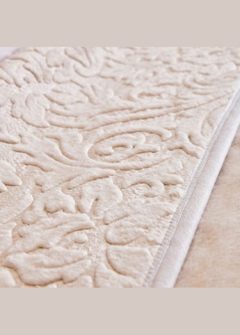 Покривало плед Royal 220x240 см беж євро на ліжко IDEIA (318493937)